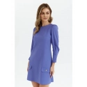 Dámske trapézové šaty K148 Svetlo fialová - Makover