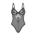 Dámske body Perisia Crotchless Teddy čierne - Obsessive