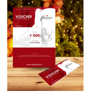 ELEKTRONICKÝ DÁRKOVÝ VOUCHER OBSESSIVE - 1 000 KČ