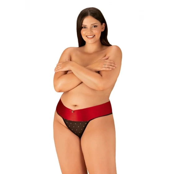 Jedinečné tangá Tienesy thong 2XL/3XL - Obsessive