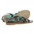 Dámske sandále Lola Lady W WL141650-30 - Tmavo hnedá s tyrkysovou - Wrangler