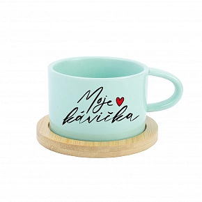 MOJA KÁVIČKA - mint hrnček makronka 200 ml
