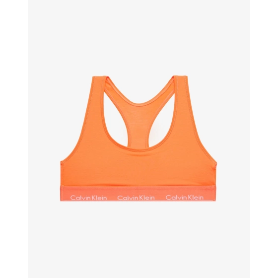 Športová podprsenka QF1659E-6TQ oranžová - Calvin Klein