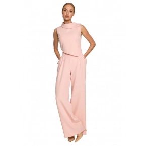 Dámsky overal bez rukávov s dvojvrstvovým vrškom M702 Púder ružová - Moe