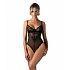 Dámske body Perisia Crotchless Teddy čierne - Obsessive