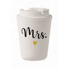 MRS. - bílý termohrnek 300 ml