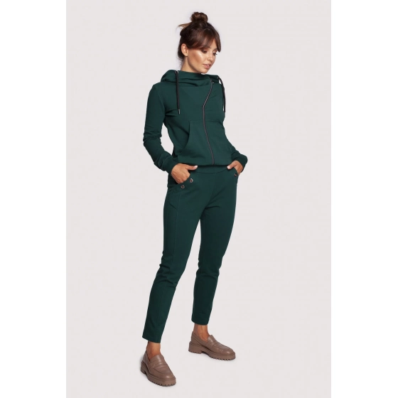 Dámske nohavice B243 tmavo zelené - BeWear