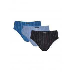 Pánske slipy 3PACK 1446 K601 Modrá mix - Henderson