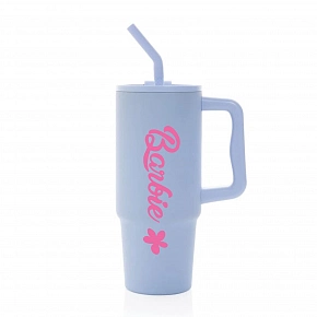 BARBIE - světle modrý cestovní termohrnek 900 ml  
