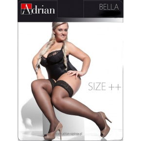 Dámske samodržiace pančuchy Bella 15 DEN - SIZE PLUS - Adrian