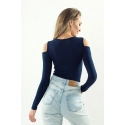 Dámska blúzka Liv Tmavo modrá - Eldar