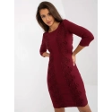 Dámske šaty LK SK 506559.47 vínové - FPrice