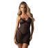 Dámska sexi košieľka Novenes Chemise čierna - Obsessive