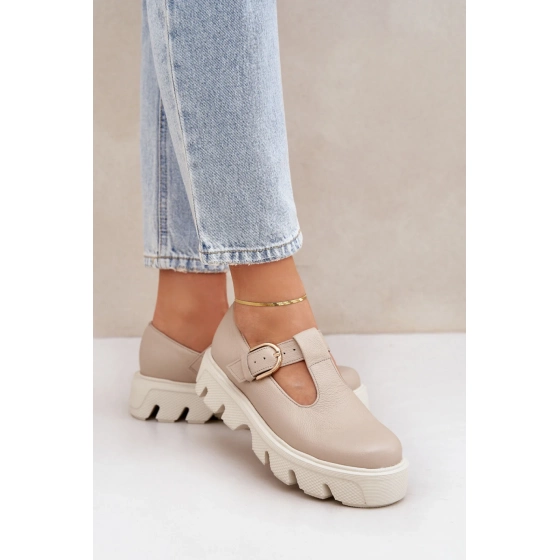 Dámské polobotky 20183 Béžová s ecru - ZaZOO