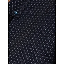 Koszula męska slim fit we wzory granatowa FashionStreet DX2689