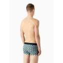 Pánske boxerky 111389 3F504 26642 zelenomodré - Emporio Armani