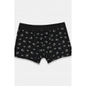 Pánske boxerky PREMIUM BB006-04 Čierna so žltou - Noviti