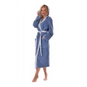 Unisex župan Tampa duo s kapucňou 3959 5456 denim - Vestis