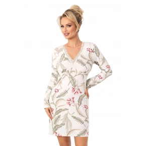 Dámska nočná košeľa Michelle II Ecru vzor - Donna Dámska nočná košeľa Michelle II Ecru vzor - Donna