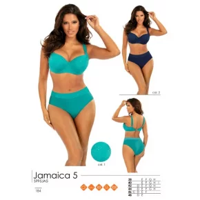 Dámske dvojdielne plavky S995JA5 2 Jamaica5 tmavo modrá - Self