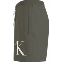 Pánske plavky MEDIUM DRAWSTRING KM0KM01003 LDY olivovo zelené - Calvin Klein