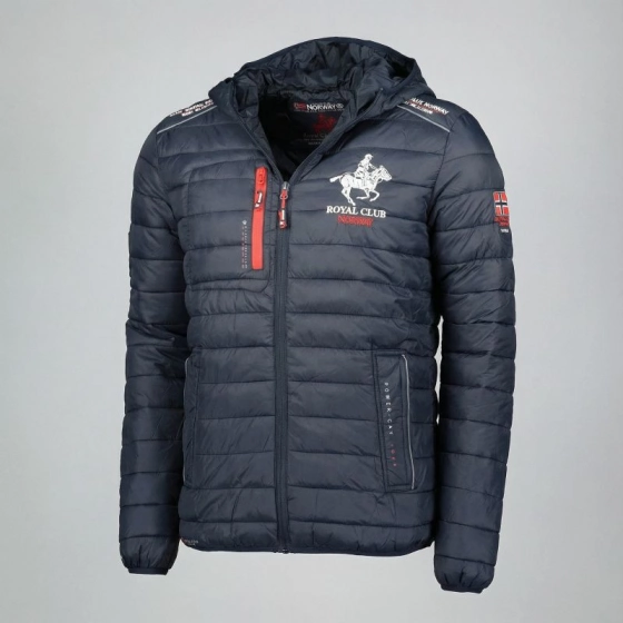 Pánska bunda WY6358H/GN Tmavo mofrá vzor - Geographical Norway