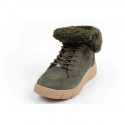 Dámske členkové zateplené topánky F30232 1020 400Tmavo zelená s hnedou - Scholl