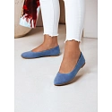 Baleriny damskie zamszowe MINIMALL niebieskie FashionStreet ZY0671
