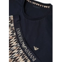Pánske pyžamo 112101 4R583 18855 hnedé so vzorom - Emporio Armani