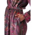 Dámsky župan LGD 782 B23 Šedo-ružovo-červený - Key