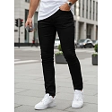 Spodnie jeansowe męskie slim fit czarne FashionStreet UX4482