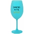 DANCING IN THE WINE - tyrkysový pohár na víno 350 ml