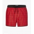 Pánske kúpacie kraťasy - KM00738 - 0KP - červená / čierna - Calvin Klein
