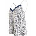 Dámsky pyžamový top WOVEN CAMI PRINT UW0UW05006 02X biely s potlačou - Tommy Hilfiger