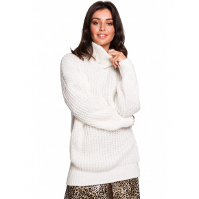 Dámsky sveter BK030 Biely - BeWear