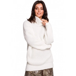 Dámsky sveter BK030 Biely - BeWear