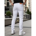 Jeansy męskie slim fit białe FashionStreet UX4487