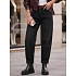 Jeansy damskie balloon fit z paskiem czarne FashionStreet UY3130