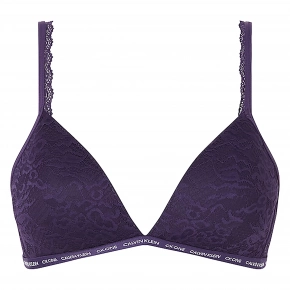 Dámská vyztužená podprsenka CK1 Lace-Light QF6199E-VOM - Calvin Klein