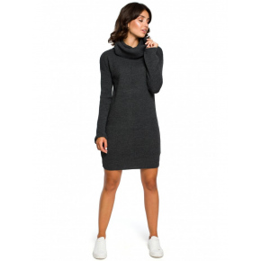 Dámske pletené svetrové šaty BK010 Khaki - BE