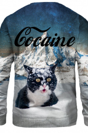 Bittersweet Paris Cocaine Cat Sweater S-Pc Bsp017 White
