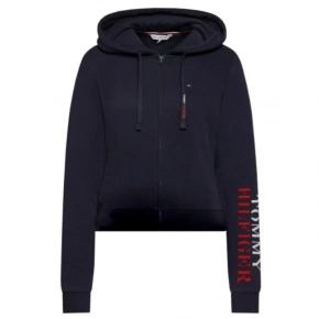 Skrátená mikina s kapucňou W UW0UW03938 tmavo modrá - Tommy Hilfiger