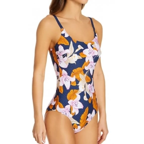 Jednodielne plavky 7743 M1 kvetované - Anita