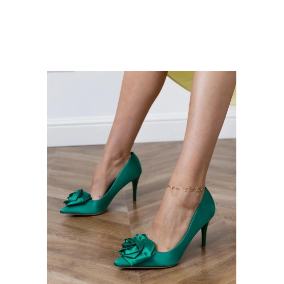 Dámské lodičky na jehlovém podpatku FB-302 Zelená - Lovit