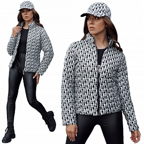 Kurtka przejściowa damska krótka pikowana MY DEAR czarna FashionStreet TY4505