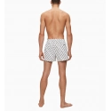 Pánske plavky KM0KM00428-0K4 čiernobiela - Calvin Klein