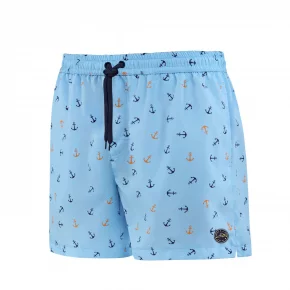 Pánske plavkové kraťasy Happy Self SM29-28 sv..modrá-vzor - Self