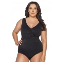 Dámske jednodielne plavky SKJ-59 Čierna - AVA