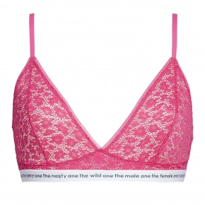 Dámská nevyztužená podprsenka Unlined Triangle QF5196E-TZX - Calvin Klein