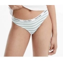 Dámske nohavičky D1618E 5XD biela/zelená - Calvin Klein